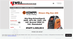 Desktop Screenshot of kewell-shop.de